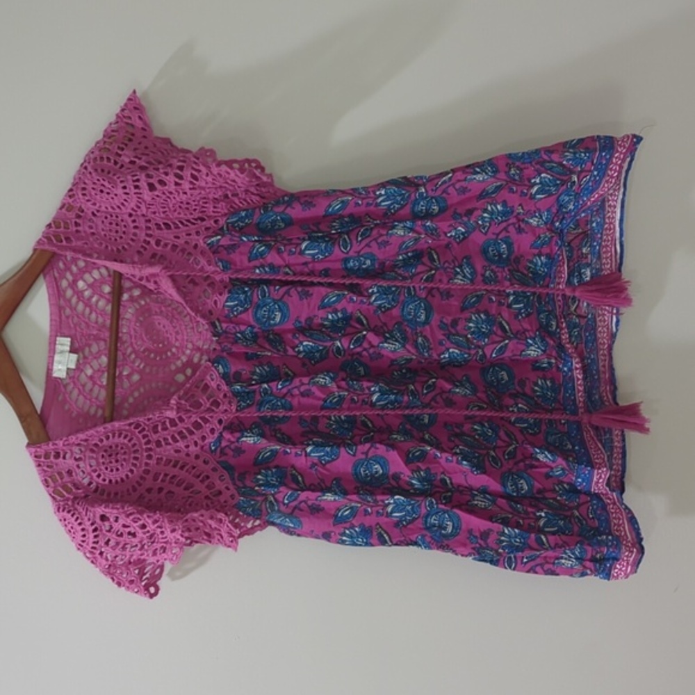 Jennifer & Grace Floral Crochet Top